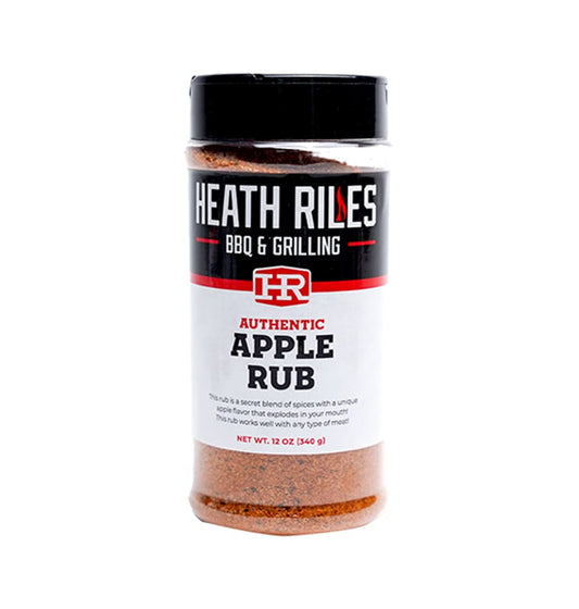 Heath Riles BBQ Apple Rub Seasoning, Champion Pitmaster Recipe, Shaker Spice Mix, 12 Oz.