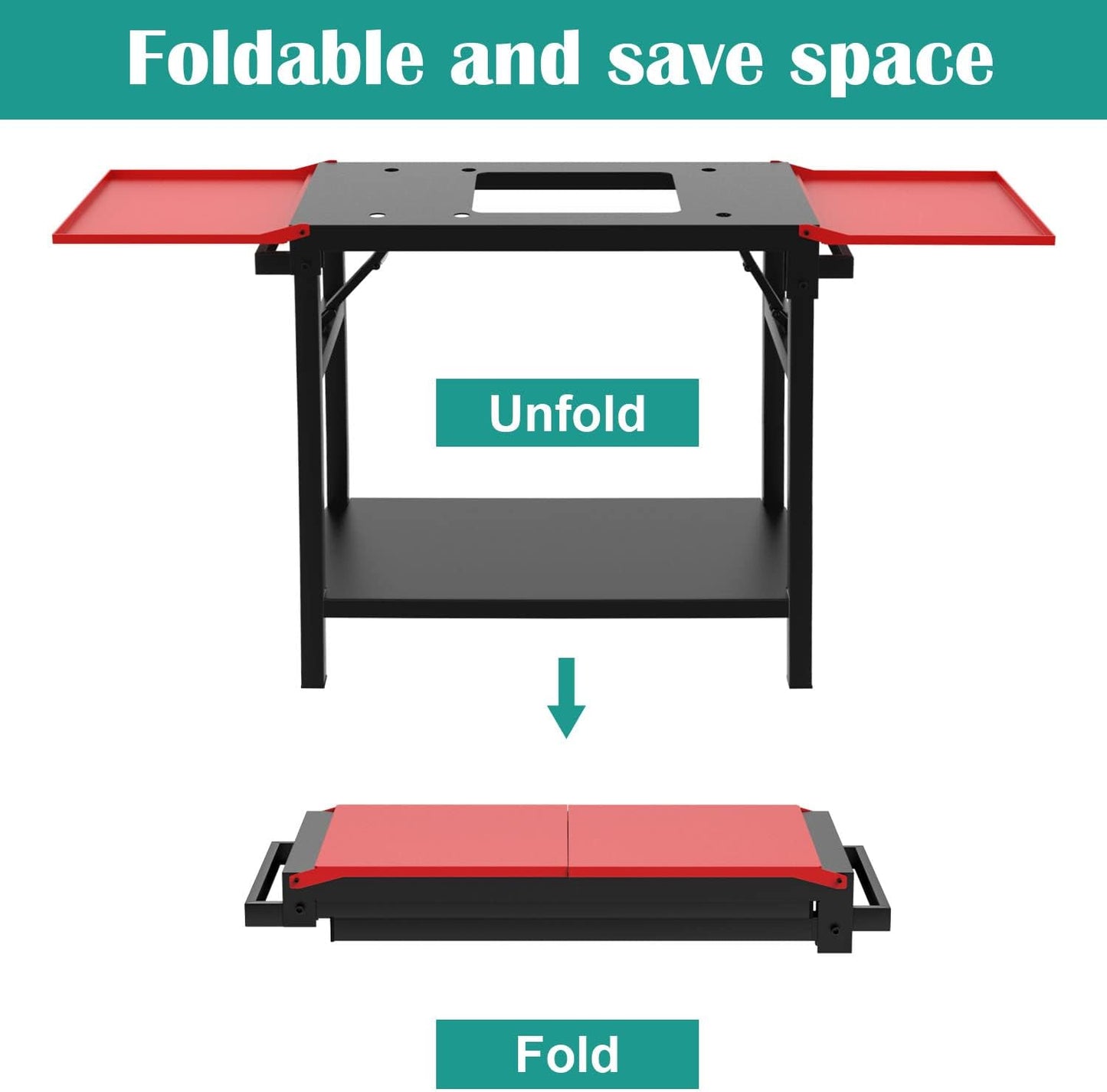 Adjustable Universal Griddle Stand for Blackstone 17"/22" Table Top Griddle, Multifunctional BBQ Stand with Double -Shelf Outdoor Worktable and Carry Bag for Outdoor Camping Cooking.