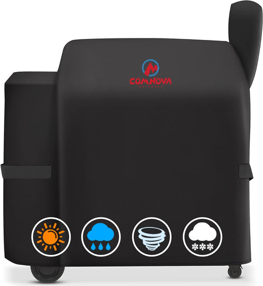 Grill Cover for Traeger Pro 34 & 780 Series - 600D Wood Pellet Smoker Cover for Traeger Waterproof & Heavy Duty, Premium Pellet BBQ Cover for Traeger Pro 34, Pro 780, Texas, Z Grills and More