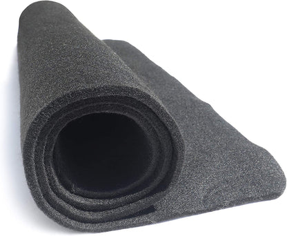 Diversitech Outdoor Gas Grill BBQ Floor Mat 48" X 30" - Absorbant Protection for Decks & Patios, Black
