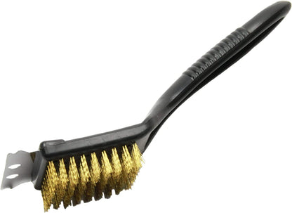 Select Plastic Handle Short Grill Brush, 9 Inches in Length, Black