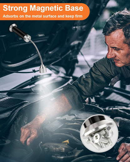 Grill Light BBQ Grilling Accessories: Unique Christmas Gifts for Men Dads Husbands Grandpas, Cool Gadgets Tools Grilliing Barbecue Supplies Stocking Stuffers, Bright Magnetic LED BBQ Lights, 2 Pack