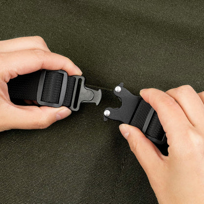 Chef Apron, Heavy Duty 12Oz Canvas, Cross Back and Neck Straps, 43-In-1 Multitool, Tactical Buckle and Clip