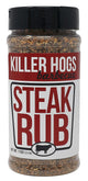 Killer Hogs Steak Rub | Championship BBQ and Grill Seasoning for Beef, Steak, Burgers, and Chops | Salt, Pepper, Herbs, and Spices | 11 Ounces