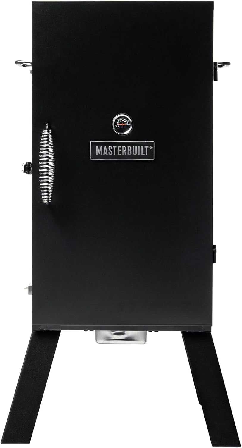 MB20070210 Analog Electric Smoker with 3 Smoking Racks, 30 Inch, Black
