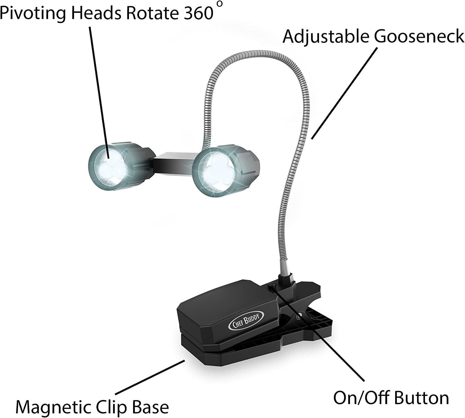 72-3101  Adjustable LED Barbeque Grill Light Black Other-Size 1
