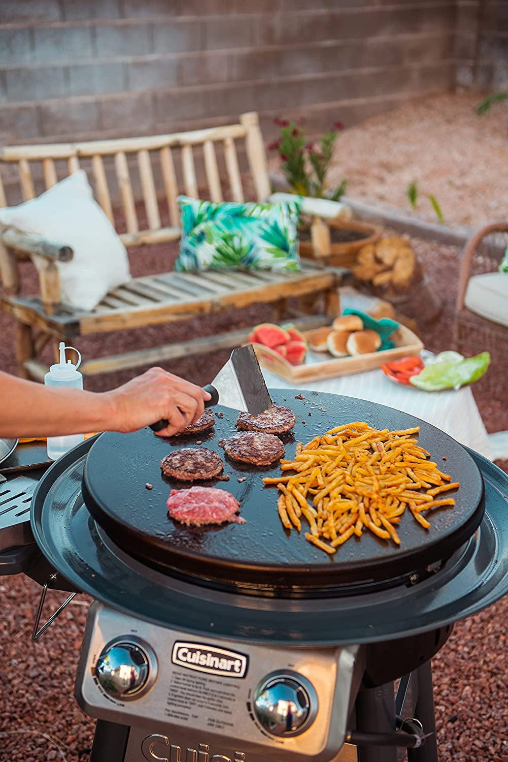 CGG-888 Outdoor Stainless Steel Lid, 360° Griddle Cooking Center