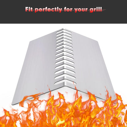 Cozilar Grill Heat Shield Heat Plates for Bull Grill Replacement Parts 16631,16521, 16670, Cal Flame Replacement Parts, Bull Brahma, G Series 5 Burner Grill G5 BBQ18G05, Burner Covers BBQ Accessories