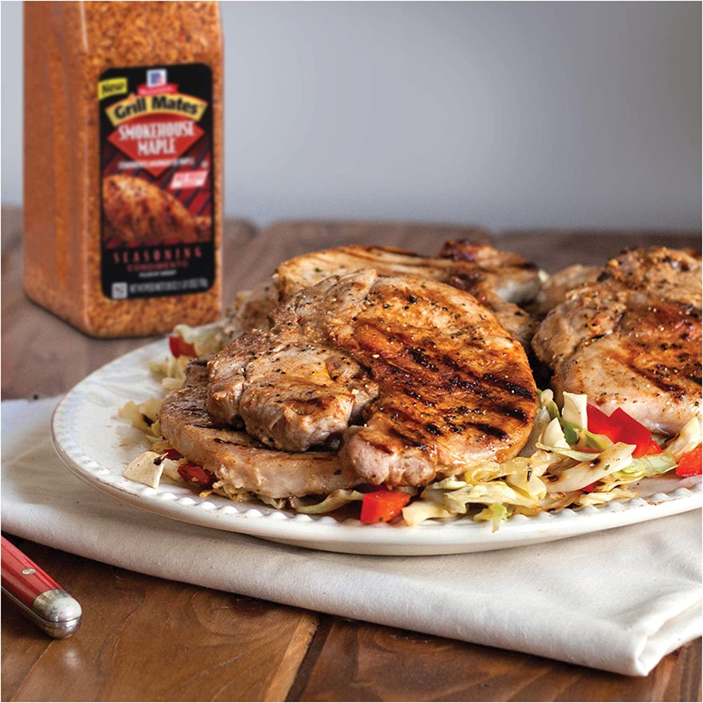 Mccormick Grill Mates Smokehouse Maple Seasoning, 28 Oz - One 28 Ounce Container, Perfect on Pork Chops, Chicken, Burgers and More