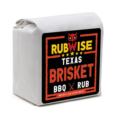 Texas Style Brisket Rub & Chicken Rub by Rubwise | BBQ Rub & Spices for Smoking & Grilling | Dry Rubs | Great on Brisket, Steaks, Ribs, Burgers, Chicken, Turkey, Duck, and Seafood & More (1Lb Each)