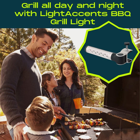 Image of Barbecue Grill Light BBQ Grill Light- Battery Operated LED BBQ Light Aluminum Clamp Barbeque Grill Lights - Grill Lights for Outdoor Grill or Smoker - the Best BBQ Grill Accessories - BBQ Light