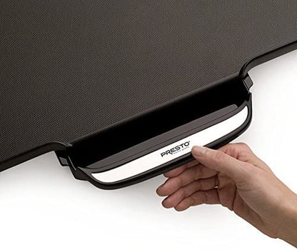 07061 22-Inch Electric Griddle with Removable Handles, Black, 22-Inch