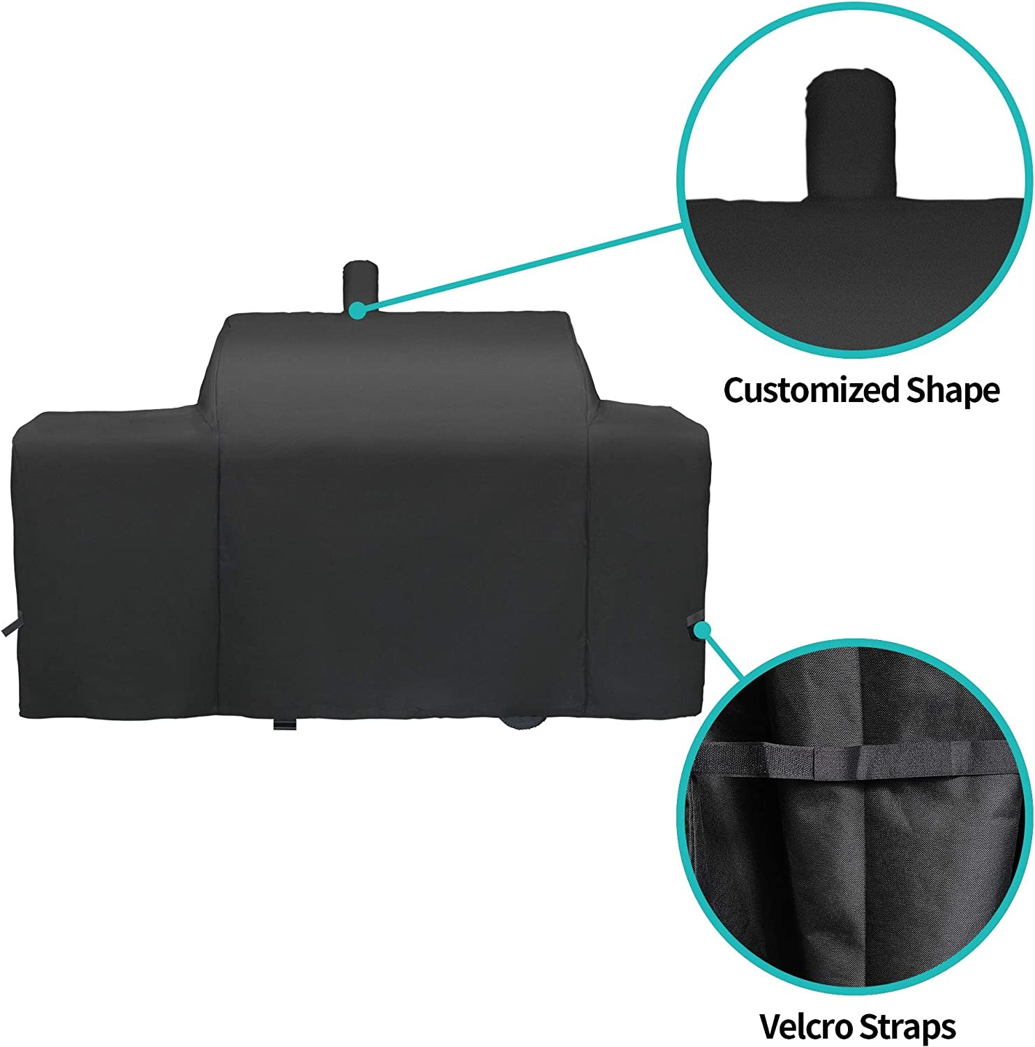 Grill Cover for Oklahoma Joe'S Longhorn Combo Charcoal Gas Smoker & Grill Cover Heavy Duty Waterproof Patio Outdoor Canvas Barbeque BBQ Grill Smoker Cover