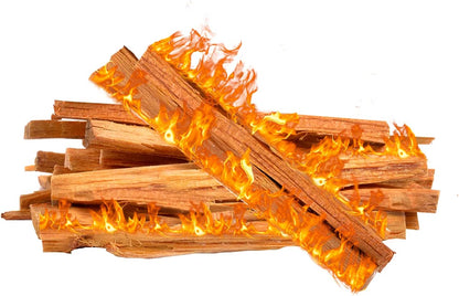 Vivlly 10Lb Fatwood Fire Starter Pack – Starter Wood for Fireplace – Small Wood Logs for Campfire Stove, Grilling & Cooking – Firewood Lighter Kindling Sticks – Firepit Burning & Camping Accessories