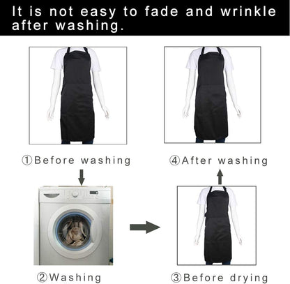 Adjustable Bib Apron with Long Ties for Women Men 18 Colors Chef Kitchen Cooking