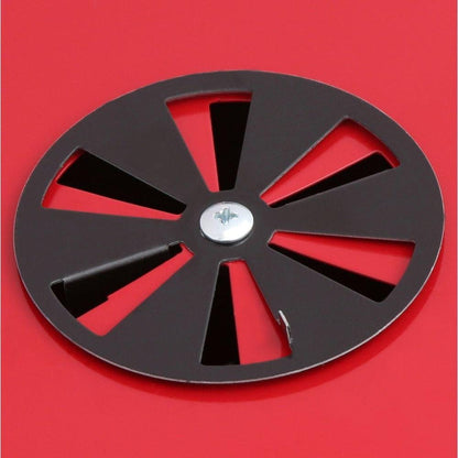 Americana the Swinger with an Adjustable Six-Position Cooking Grid in Red
