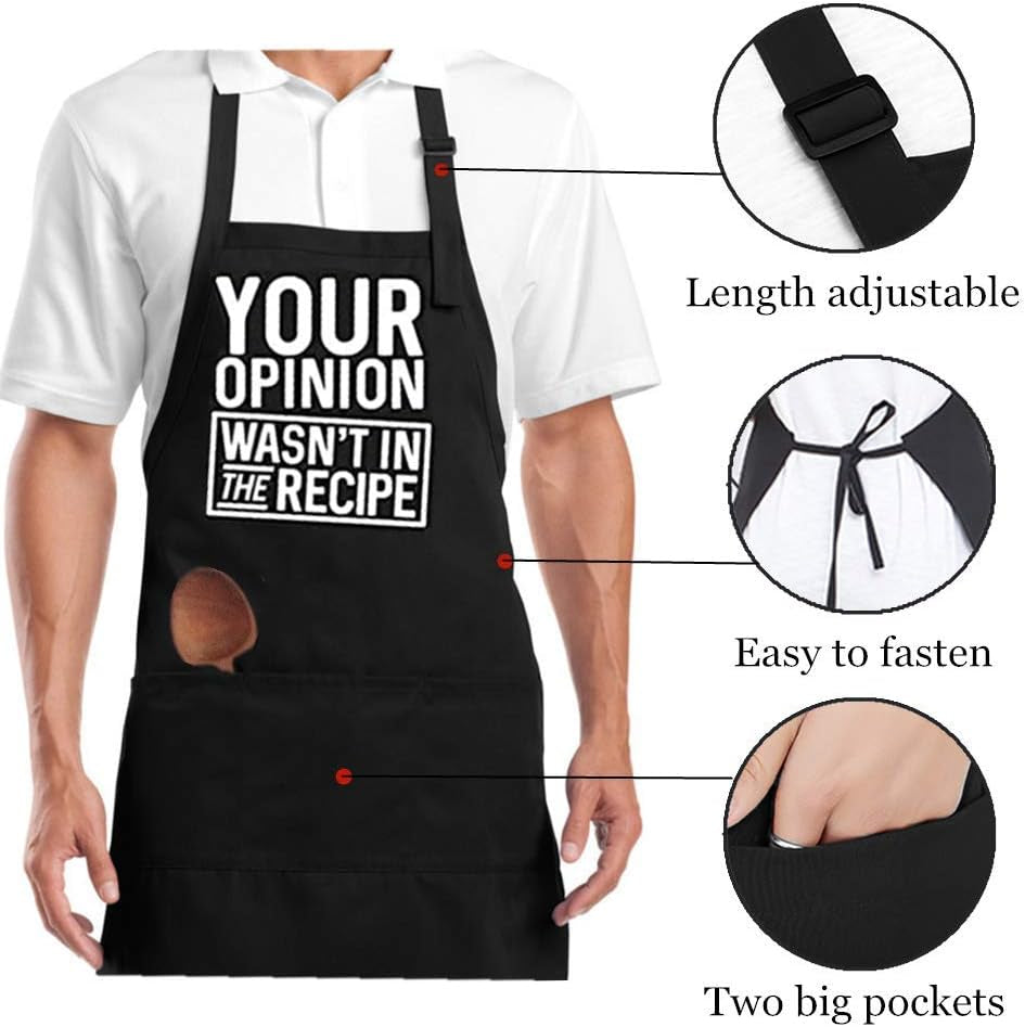 Funny Apron for Men Cooking Aprons for Grilling Apron Husband Boyfriend Gift