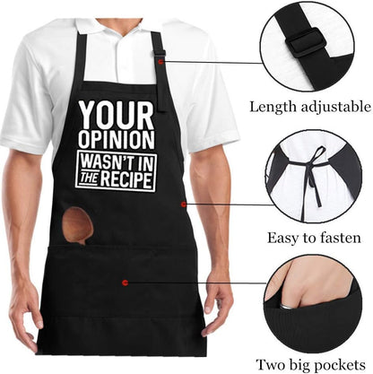 Funny Apron for Men Cooking Aprons for Grilling Apron Husband Boyfriend Gift