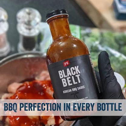 PS Seasoning Blackbelt Korean BBQ Sauce - Great on Beef Short Ribs, Pork Belly, Kabobs, Burgers, Salmon and More
