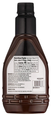 Image of Amazon Brand - Happy Belly Original BBQ Sauce, 1.12 Pound (Pack of 1)