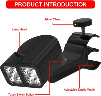 Barbecue Grill Light,Touch Switch with 10 Super Bright LED Lights, Which Can Be Rotated at Multiple Angles,Waterproof & Heat Resistant for Gas/Charcoal/Electric Grill Working/Reading/Camping/Bbq Pit