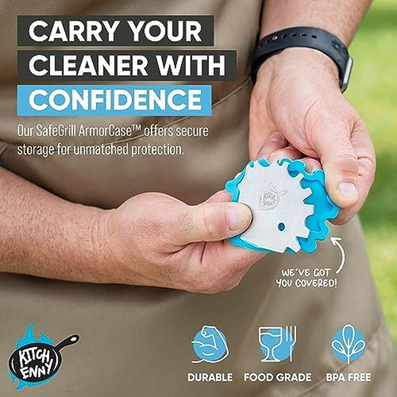 Grill Scraper for Outdoor Grill - BBQ Grill Accessories, Bristle-Free Camping Accessories, Perfect BBQ Gifts for Men Who like Grilling, Stocking Stuffers for Adults, Dads Who Have Everything