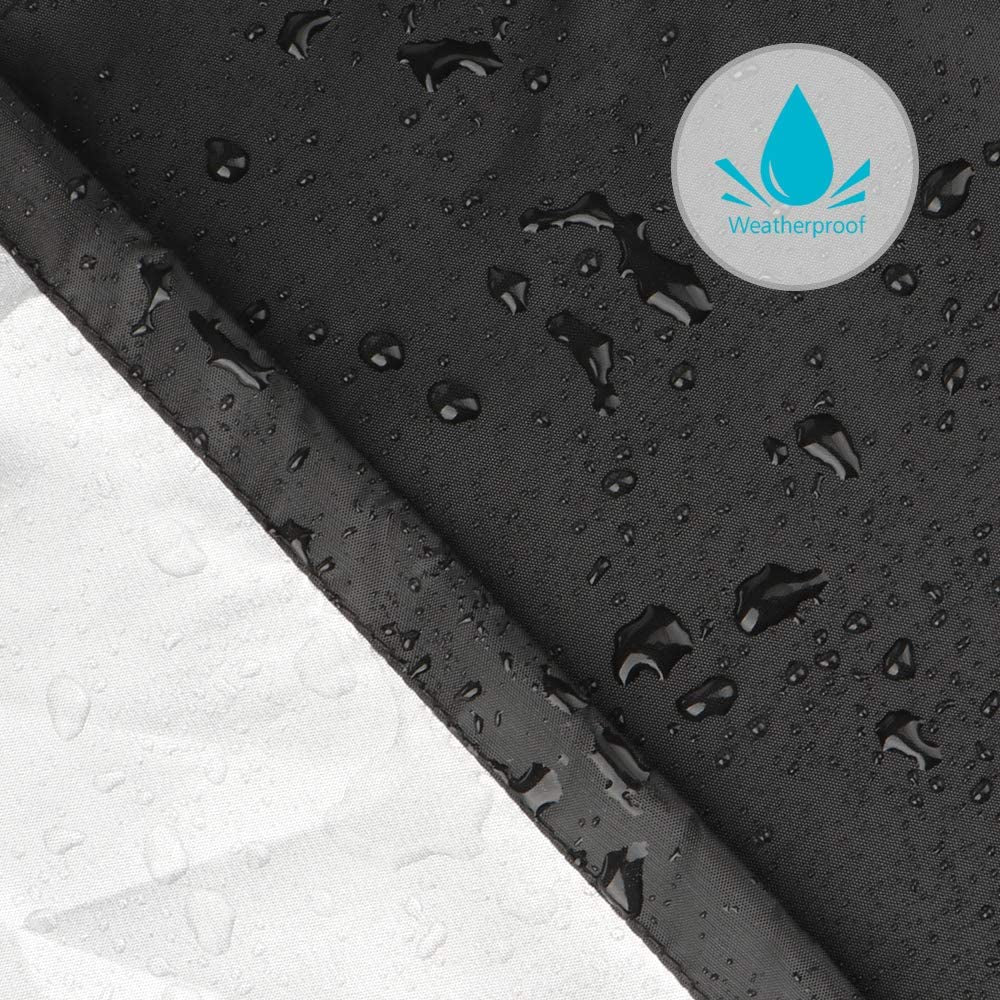 Grill Cover 58 Inch, Icover Waterproof BBQ Gas Grill Cover, Polyester Easy On/Off, Dustproof Fade Resistant for Weber Char-Broil Nexgrill and More Grills