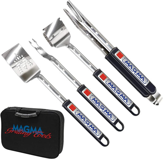 Products, 5 Piece Telescoping Grill Tools Set, A10-132T, Silver
