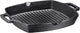 10" Square Cast Iron Grill Pan Steak Pan Pre Seasoned Grill Pan with Easy Grease Drain Spout, with Large Loop Handles for Grilling Bacon, Steak, and Meats