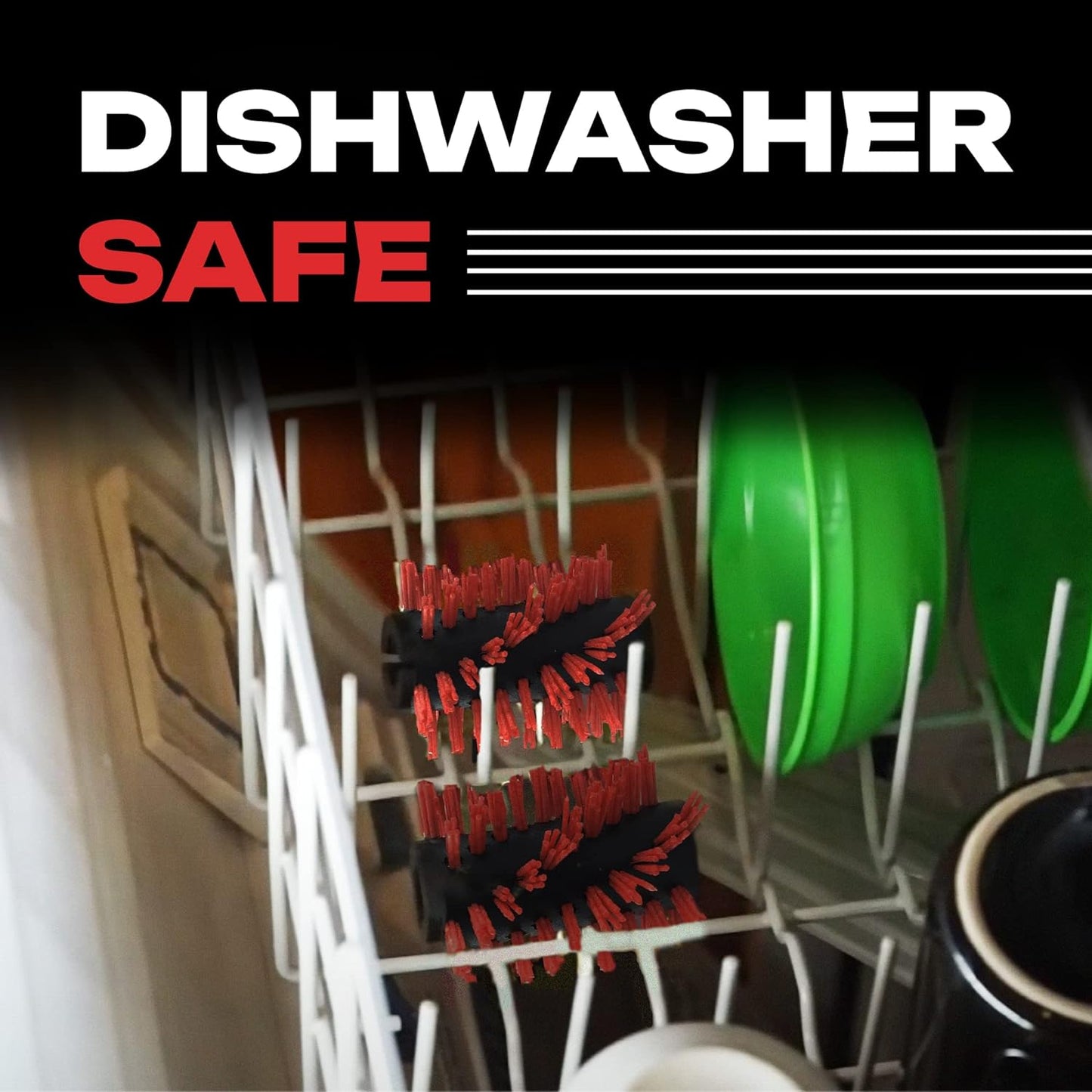 Automatic BBQ Grill Cleaning Robot Replacement Brush - Grill Cleaner Parts, Grilling Accessories, Wire Brush Tool, Metal Brush - Set of 3 Each Stainless Steel, Nylon and Brass Variety Pack