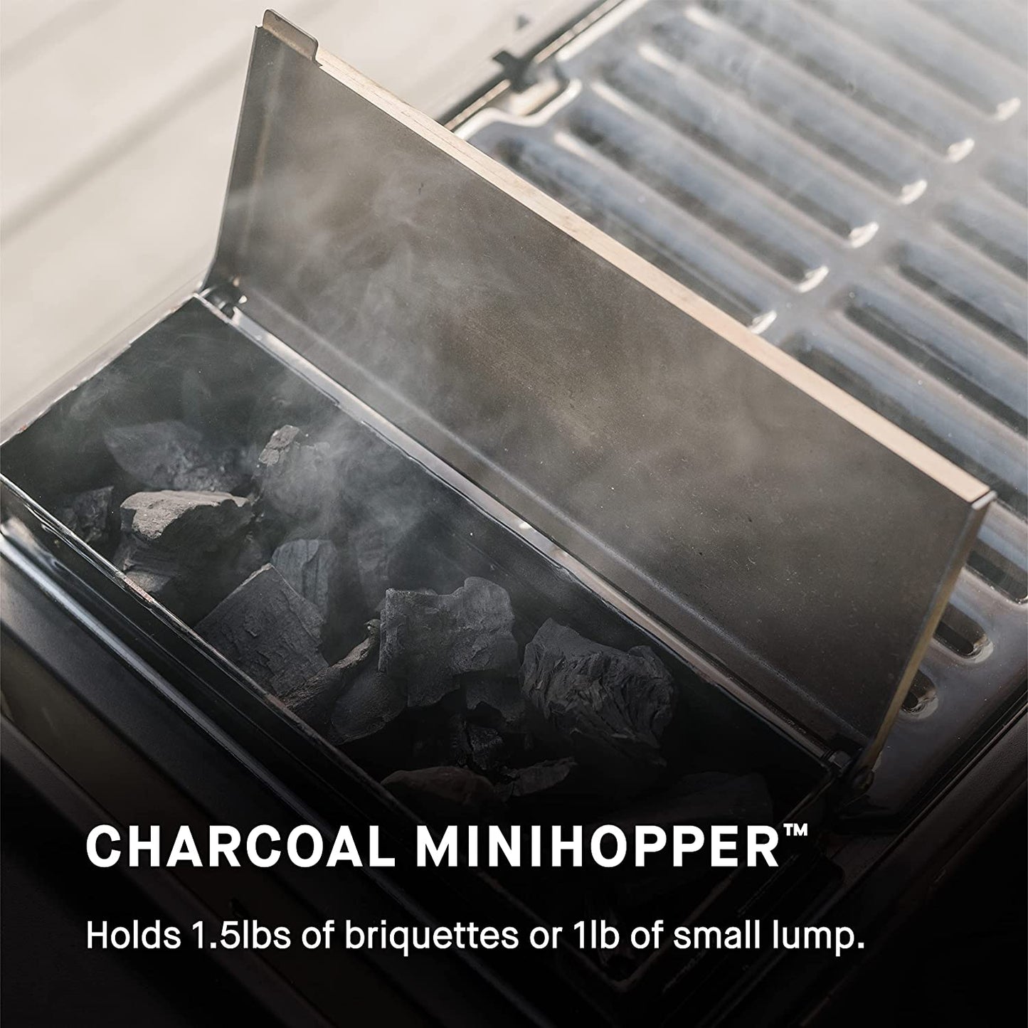 MB20040522 Portable Charcoal Grill without Cart, 17"D X 28"W X 9"H, Black