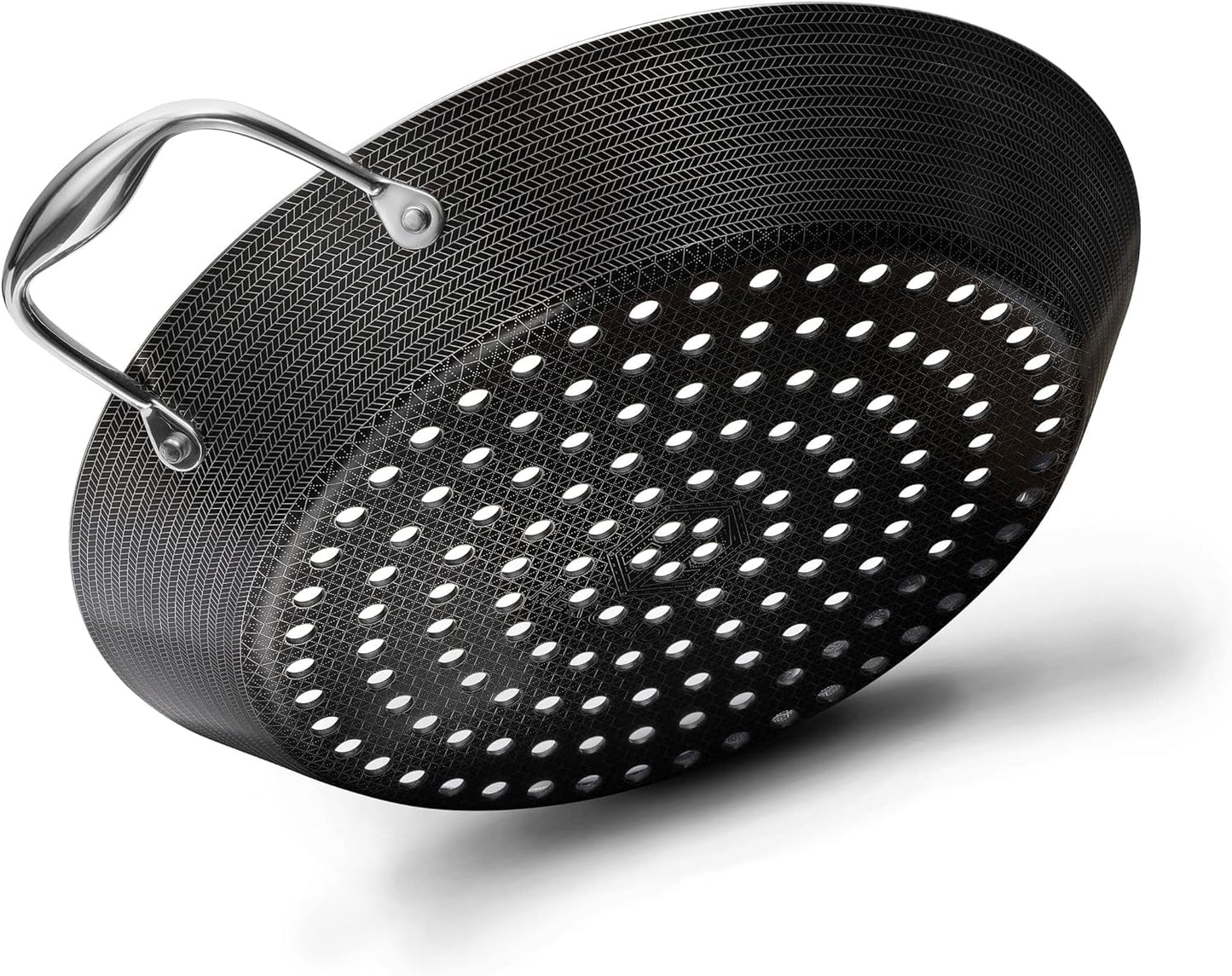 Hybrid Nonstick BBQ Grill Pan, Heat-Safe to 900º F, Dishwasher Safe