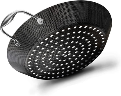 Hybrid Nonstick BBQ Grill Pan, Heat-Safe to 900º F, Dishwasher Safe
