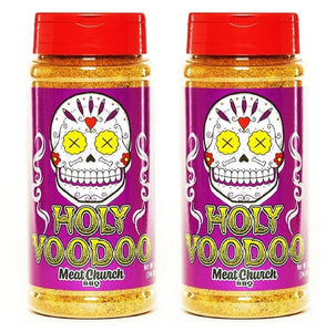 Meat Church BBQ Rub Combo: Two Bottles of Voodoo (14 Oz) BBQ Rub and Seasoning for Meat and Vegetables, Gluten Free, Total of 28 Ounces