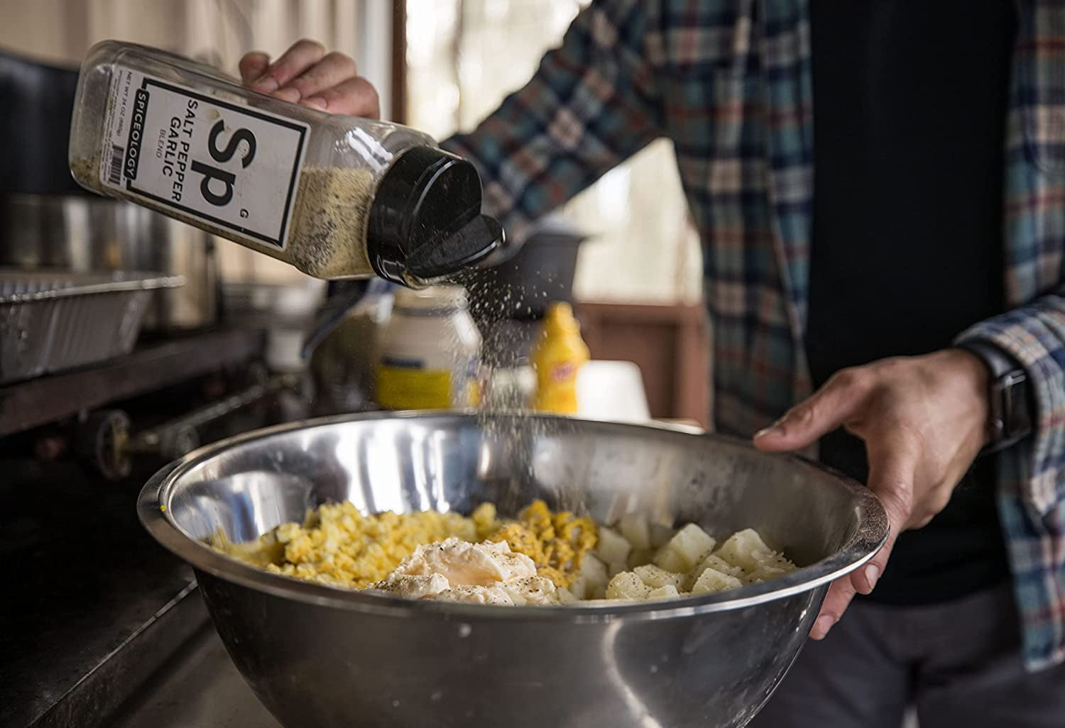 Spiceology - Salt Pepper Garlic - SPG - Use On: Steak, Chicken, Hamburgers, Brisket, Turkey, Stew - BBQ Rub - Seasoned Salt - Spices and Seasonings - Grill Seasoning