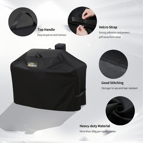 Image of Grill Cover for Camp Chef 36 Inch Pellet Grills, Smokepro LUX 36, Smokepro SGX 36, Heavy Duty Waterproof Grill Cover for Camp Chef Grill