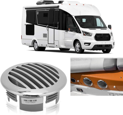 Boats Airflow Vent Cover 4Pcs 3.5In 316 Stainless Steel High Polished Cap Boats Air Outlet Grill Marine Parts for Yachts Rvs