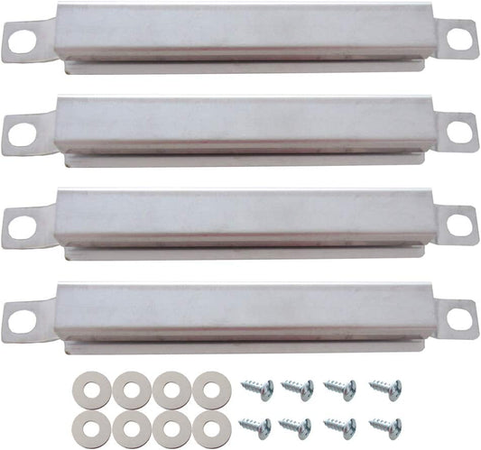 KC624 Stainless Steel Flame Carryover Tube for Charbroil Grill Replacement Parts 463230515, 463230514, 463230513, Gas Grill Crossover Tube Burner Replacement for Kemmore, 6 3/8 Inch, Set of 4
