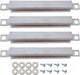 KC624 Stainless Steel Flame Carryover Tube for Charbroil Grill Replacement Parts 463230515, 463230514, 463230513, Gas Grill Crossover Tube Burner Replacement for Kemmore, 6 3/8 Inch, Set of 4