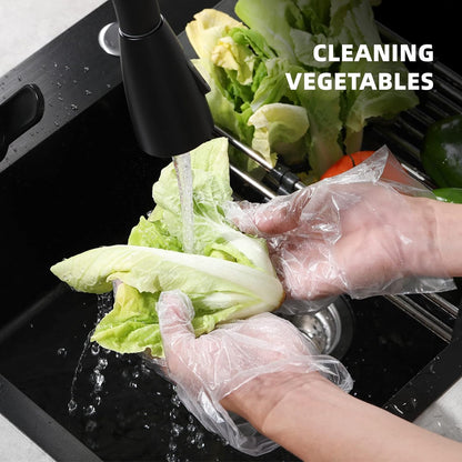 Disposable Food Gloves - Food Handling, Cooking, Kitchen Cleaning and Hygien 200 Count (Pack of 1)