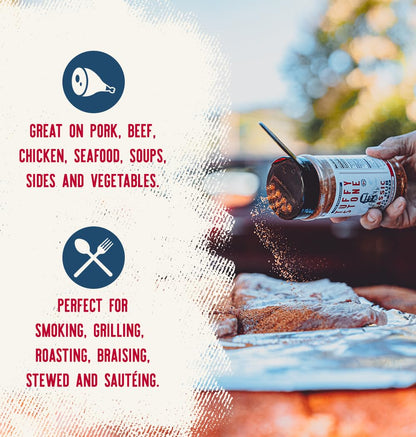 Tuffy Stone Classic BBQ Rub | 6X World Barbecue Grand Champion | Savory Rib Rub | Brisket Rub | Smoky BBQ Seasoning | 10 Oz Shaker