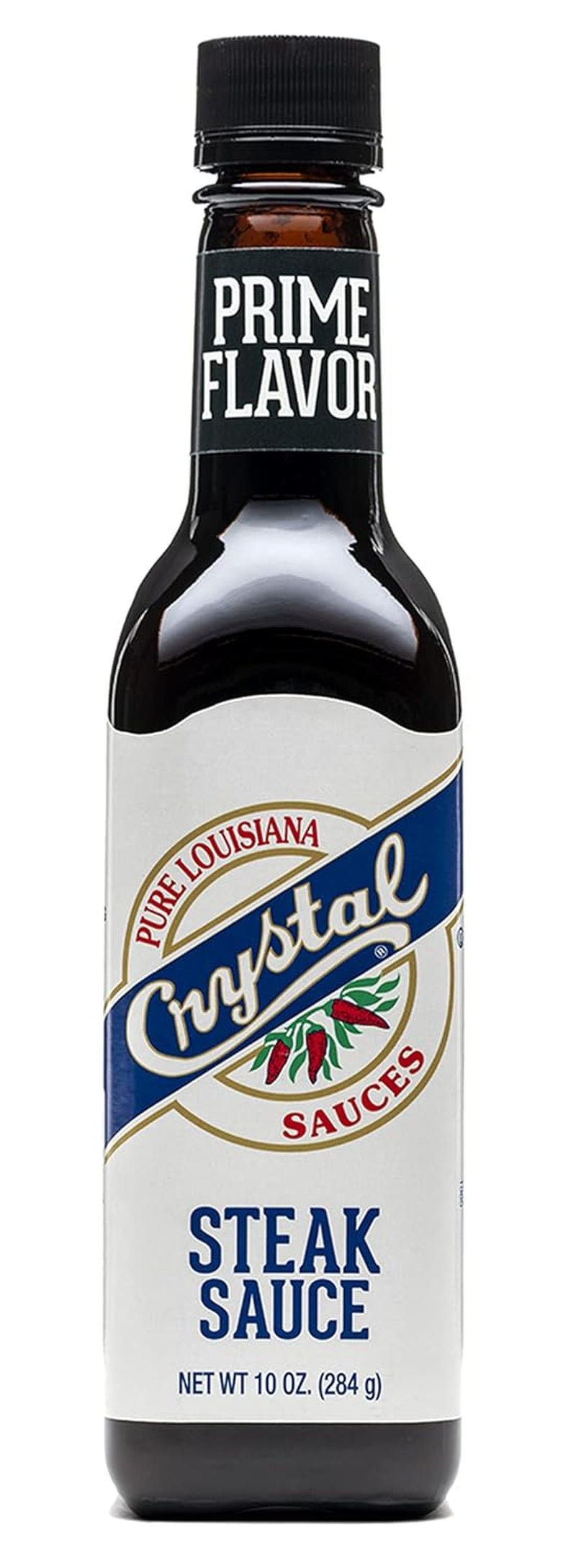 Crystal Louisiana'S Steak Sauce, 10 Ounce, Compliments Steak, Chicken, Pork, Grilled, Baked or Fried, Zesty & Smoky