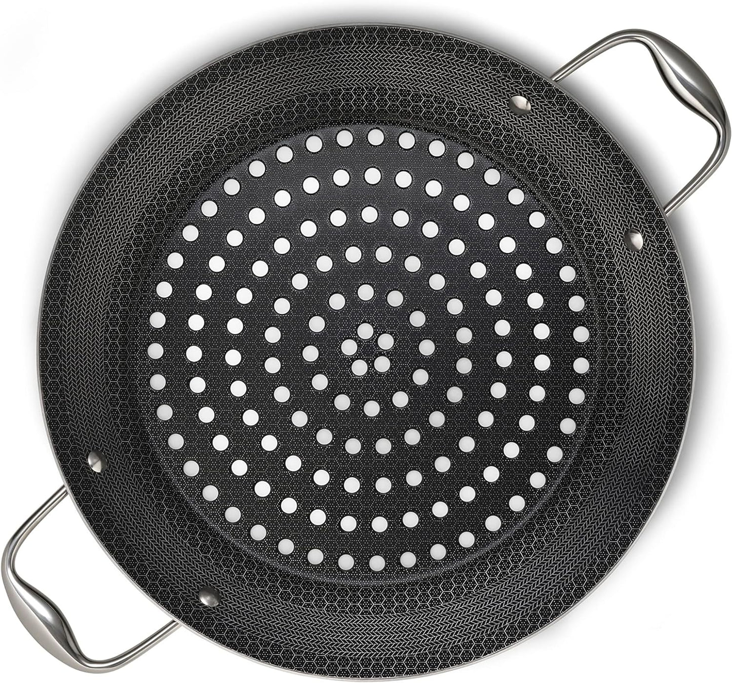 Hybrid Nonstick BBQ Grill Pan, Heat-Safe to 900º F, Dishwasher Safe