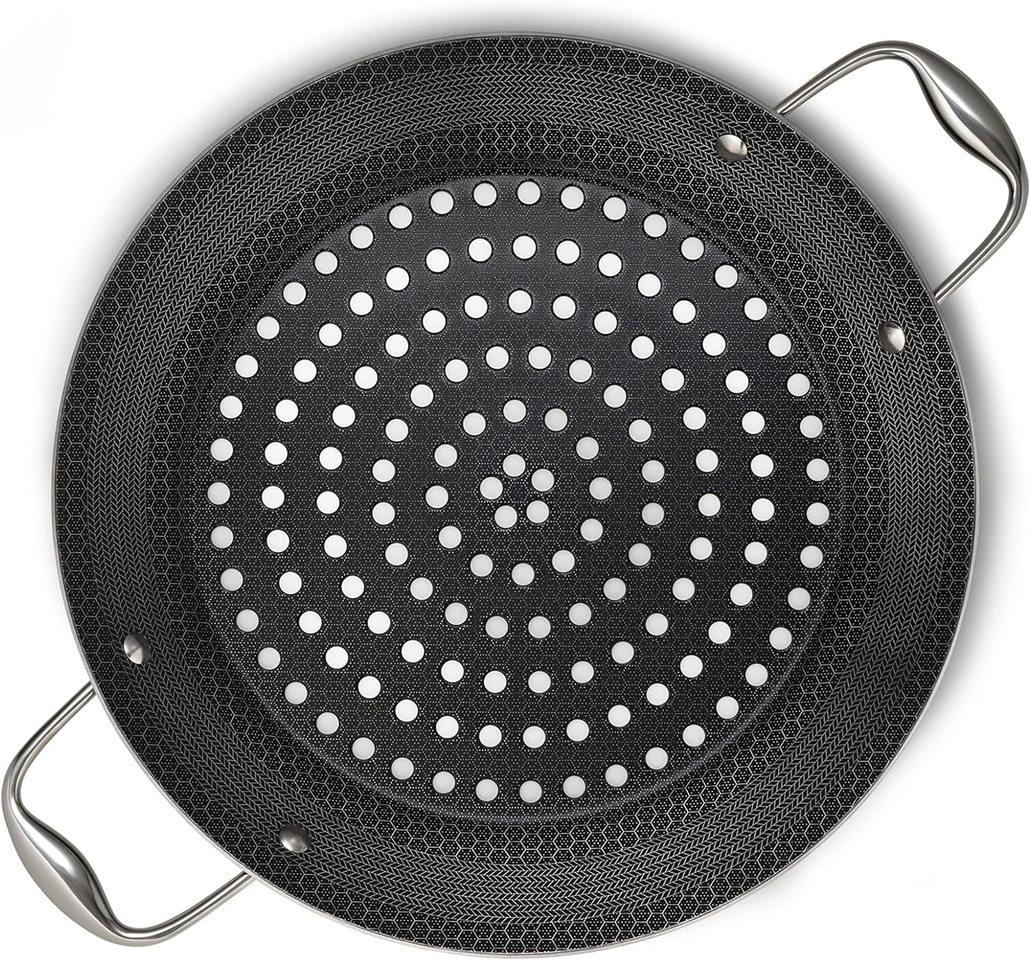 Hybrid Nonstick BBQ Grill Pan, Heat-Safe to 900º F, Dishwasher Safe