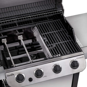 Performance Series Convective 4-Burner with Side Burner Cart Propane Gas Stainless Steel Grill - 463377319