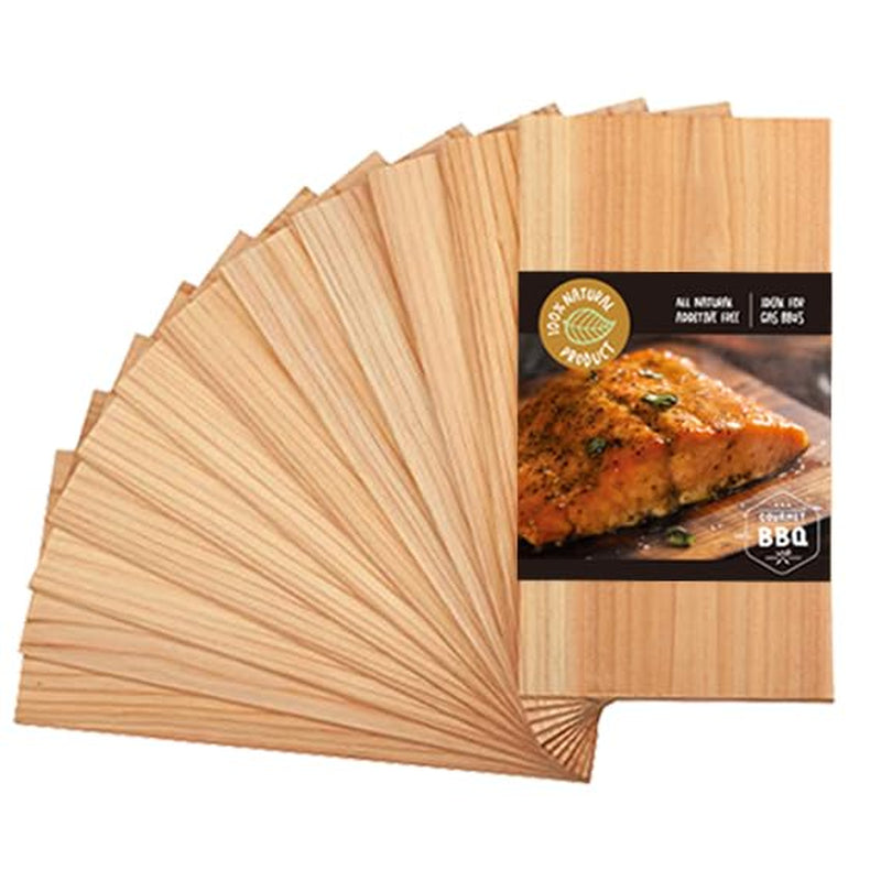 12 PK, Cedar Planks for Grilling Salmon,11"X 5.5" Better Smoking, Add Best Smoky Flavor to Salmon, Veggies, Restaurant Quantity