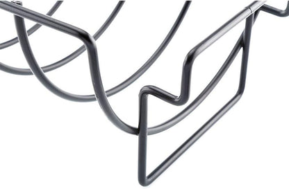 KUNANG BBQ Rib Racks for Smoking,Turkey Roasting Rack Roast Rack Dual Purpose Fit for Smoker,Oven and Grill