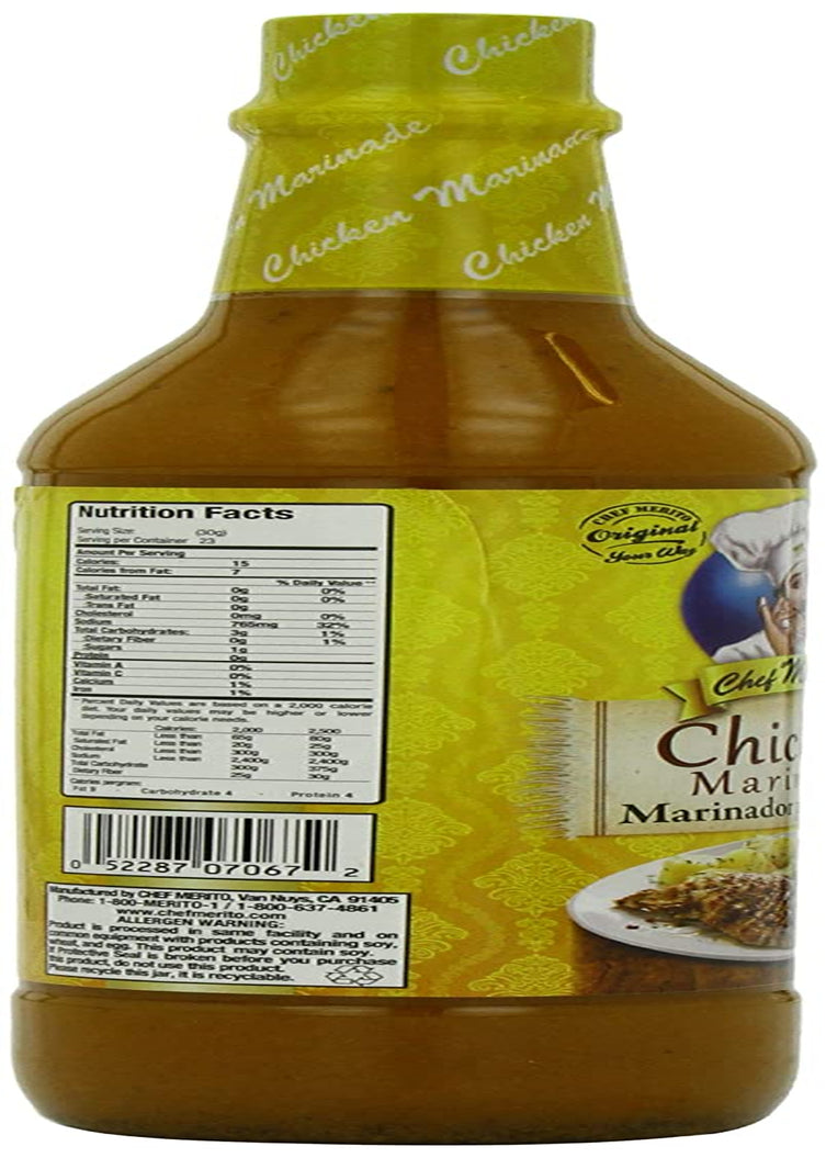 Chef Merito Marinade, Chicken, 25 Ounce