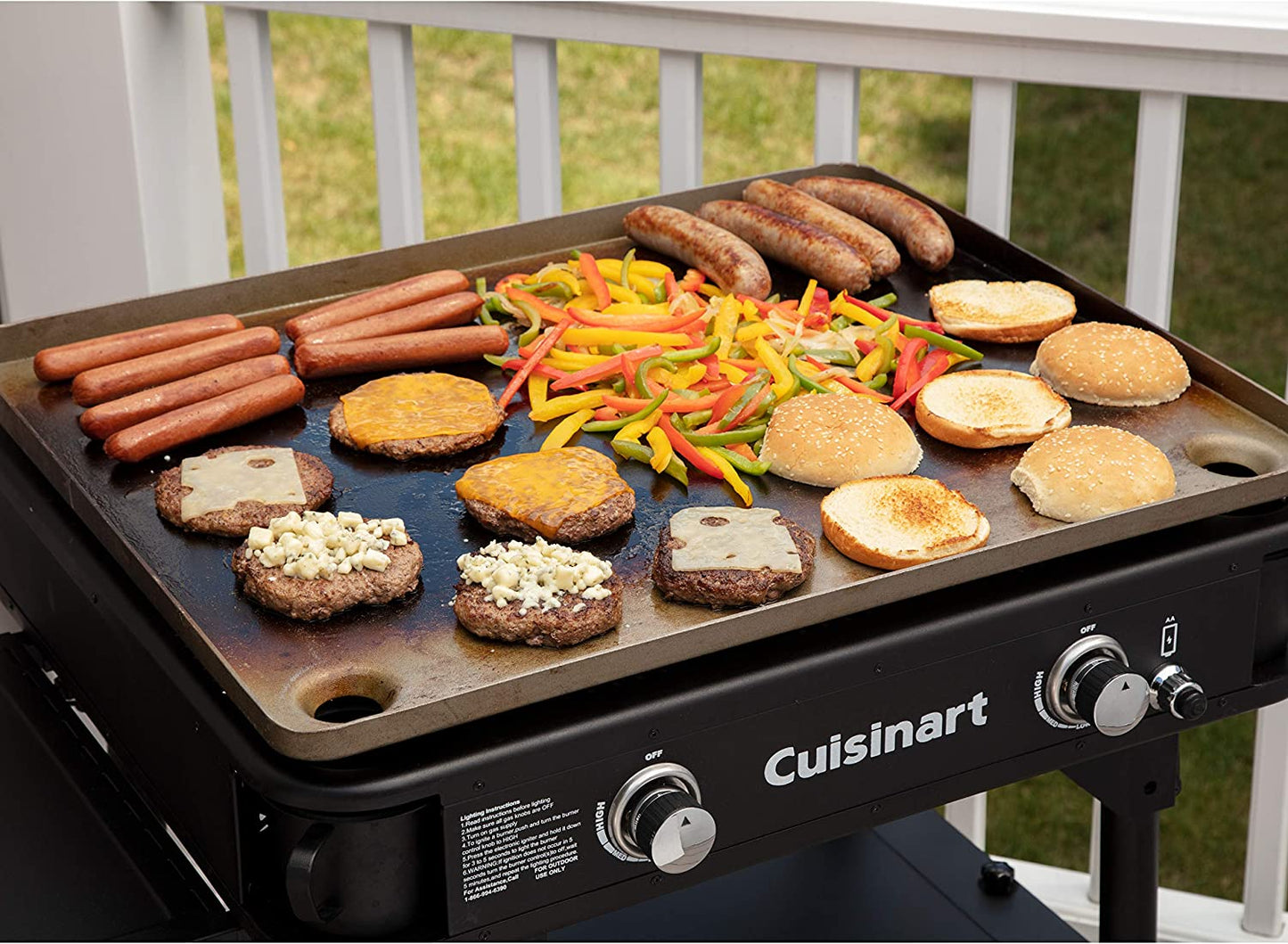 Flat Top Professional Quality Propane CGG-0028 28" Two Burner Gas Griddle