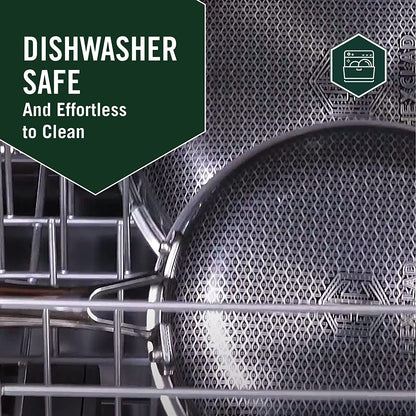 Hybrid Nonstick Griddle Pan, 12-Inch, Stay-Cool Handle, Dishwasher and Oven Safe, Induction Ready, Compatible with All Cooktops